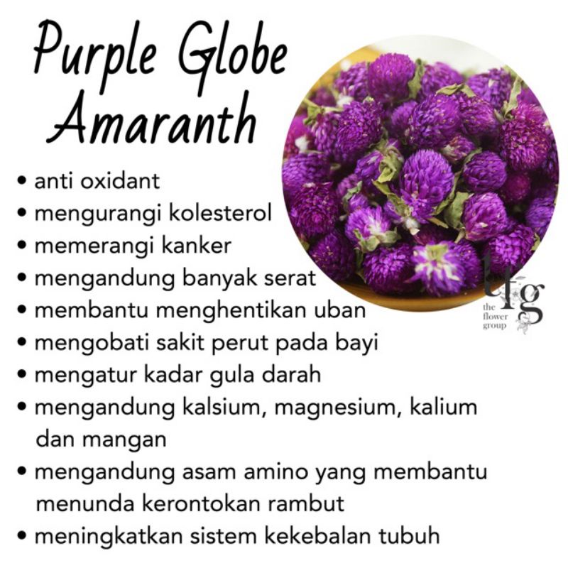 Globe Amaranth Flower Tea : Teh Bunga Amaranth (30 Tea Bag)