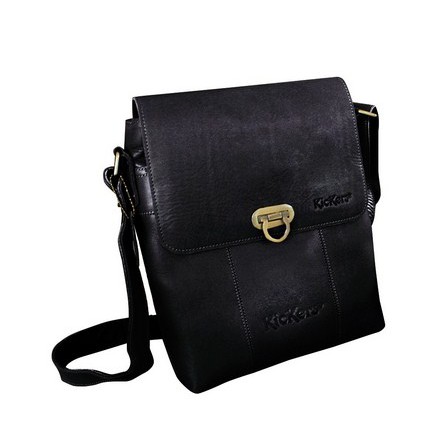 k001 HITAM TAS SLEMPANG KULIT SAPI ASLI 100%