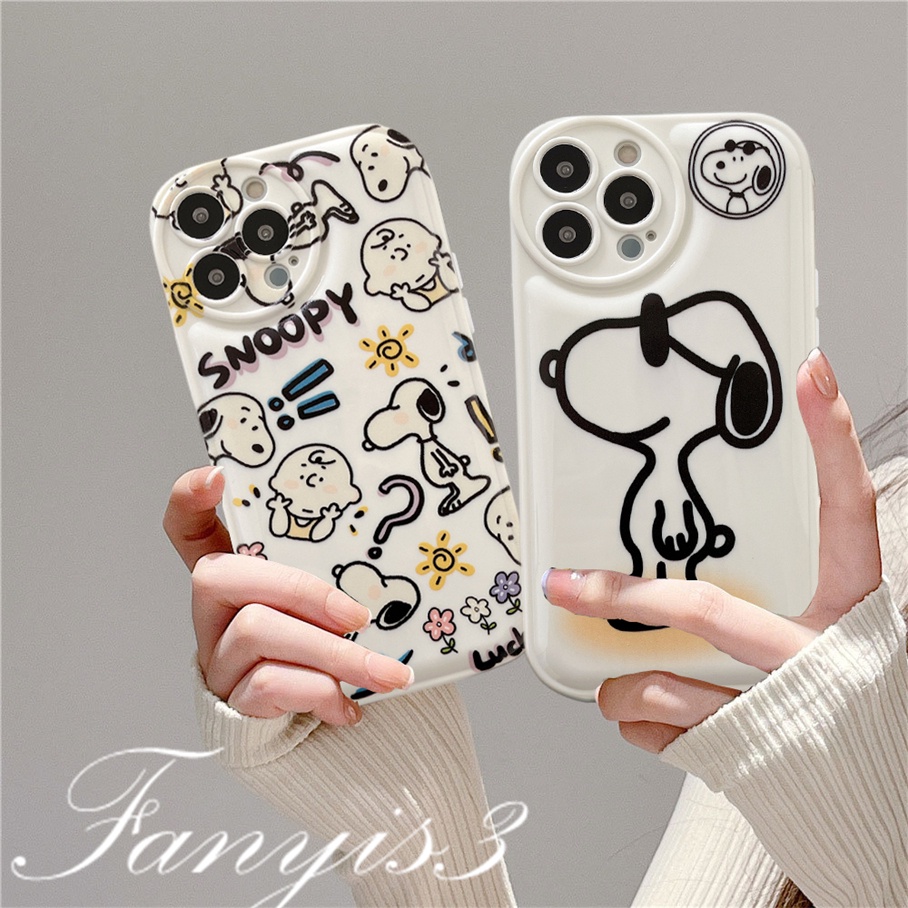 Samsung A04 A34 A54 A04s A12 A13 A03 A23 M23 A53 A52s A33 A73 A03s A02 A22 A52 A72 A32 A51 A71 A50 A50s A30s A21s A31 M53 A20 A30 A11 Soft Case Pelindung Motif Snoopy Untuk
