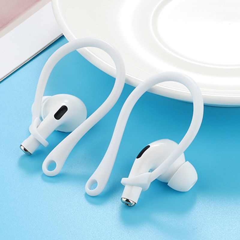 Cre 1 Pasang Strap Silikon Lembut Kait Telinga Anti Hilang / Jatuh Untuk Airpods Pro