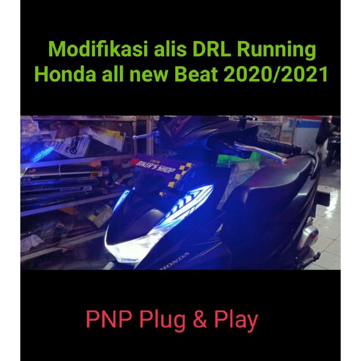 Lampu alis Drl Running Honda all new beat 2020 PNP langsung pasang
