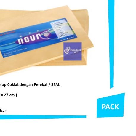 

♬ HOT PROMO!!! Amplop Coklat Ukuran Kwarto Neuro ( 21 x 27 cm ) SEAL ➺