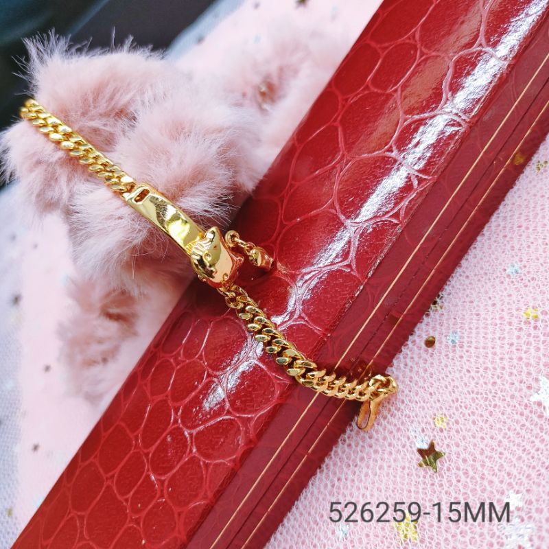 Gelang Tangan Anak Hello Kitty Titanium Anti Karat Jewelry59-15MM