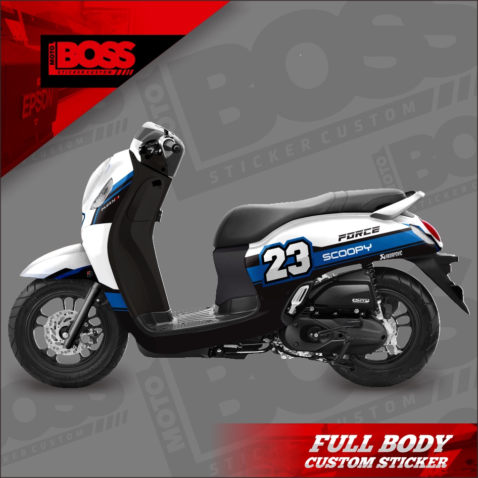 Decal Stiker Sticker Honda Scoopy 2021 2022 Full Body Dekal Stiker Custom New Scoopy 2021 2022 Strip