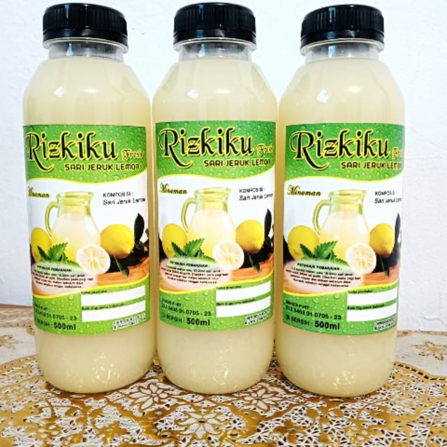 

RIZKIKU SARI LEMON BOTOL 500 ML