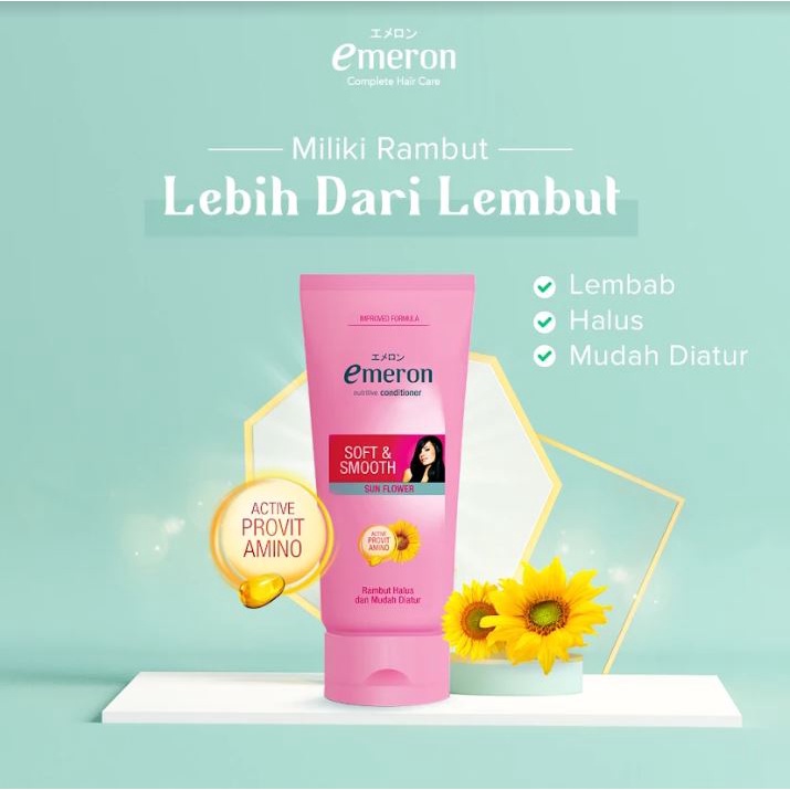 Emeron Conditioner Soft & Smooth 170 ml x2 - Gambar 2