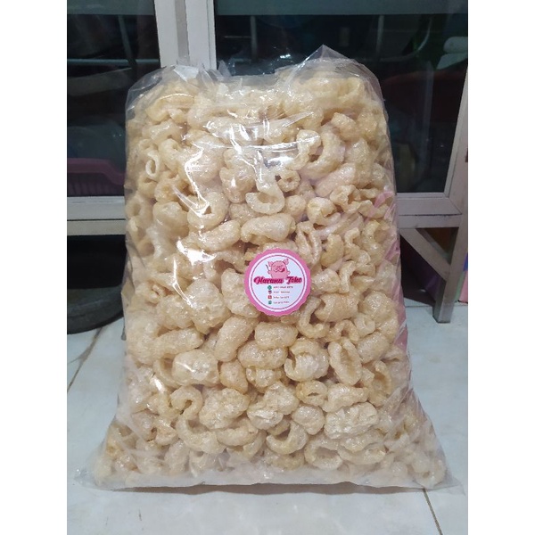 

Kerupuk Kulit Babi Kerubi Garing Gurih Renyah Kerupuk Babi Berat Bersih 250gr, 500gr & 1kg Tanpa Toples