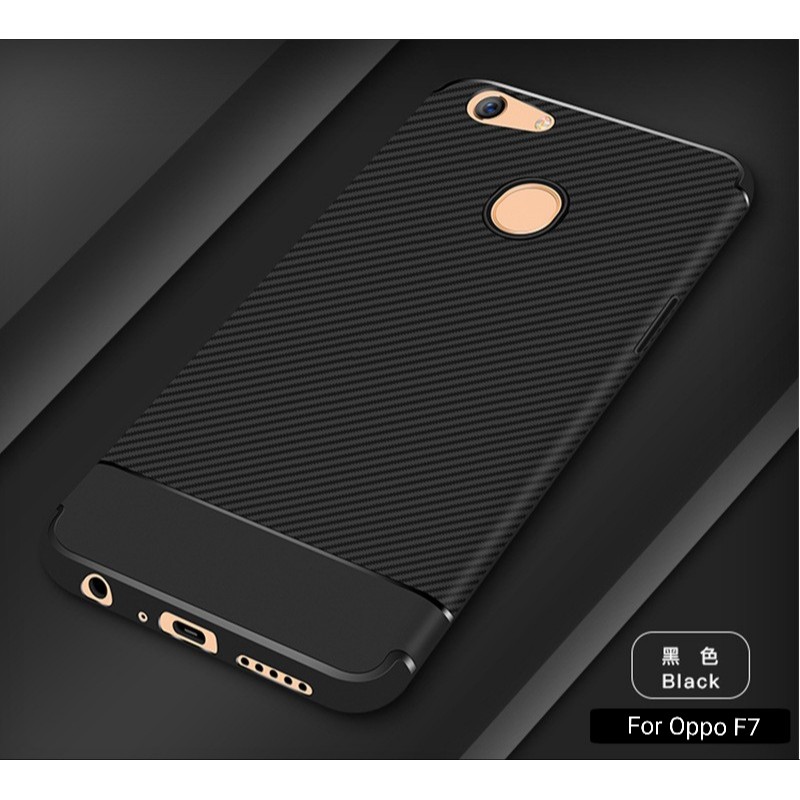 Case Oppo F7 Luxury Carbon Fiber