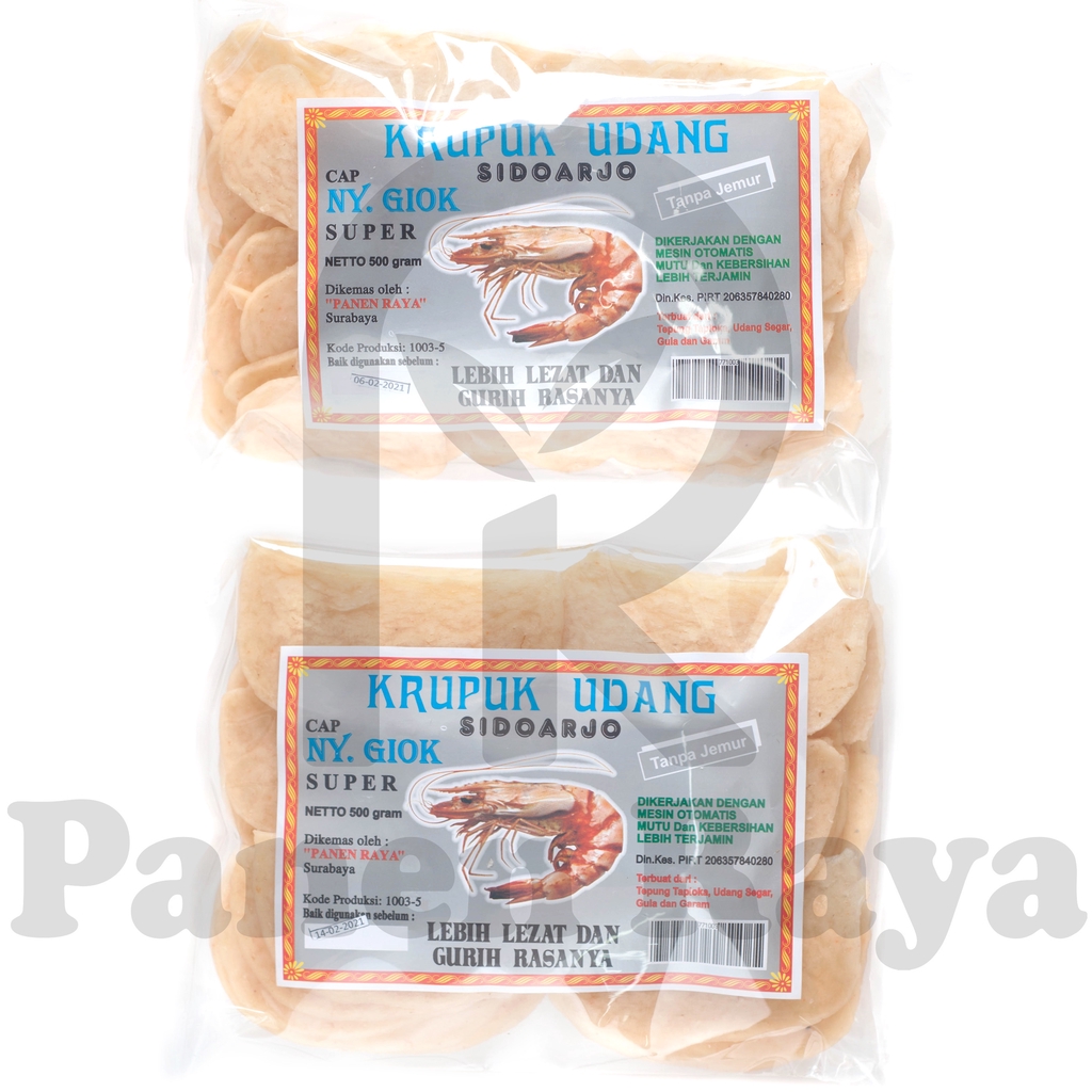 

Krupuk Udang Ny Giok Super Kancing Mentah 250gr