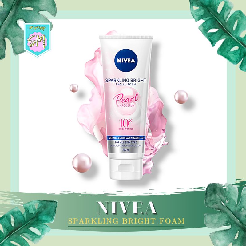 Nivea Sparkling Bright Pearl Facial Foam - 50ML 100ML