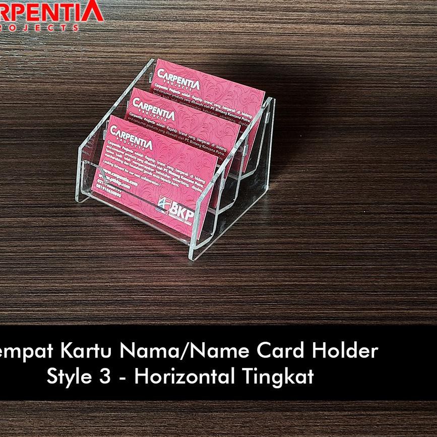 

► Pasca [12.12] ◄ Tempat Kartu Nama Akrilik Tingkat / Acrylic Name Card Holder - Style 3 ❤