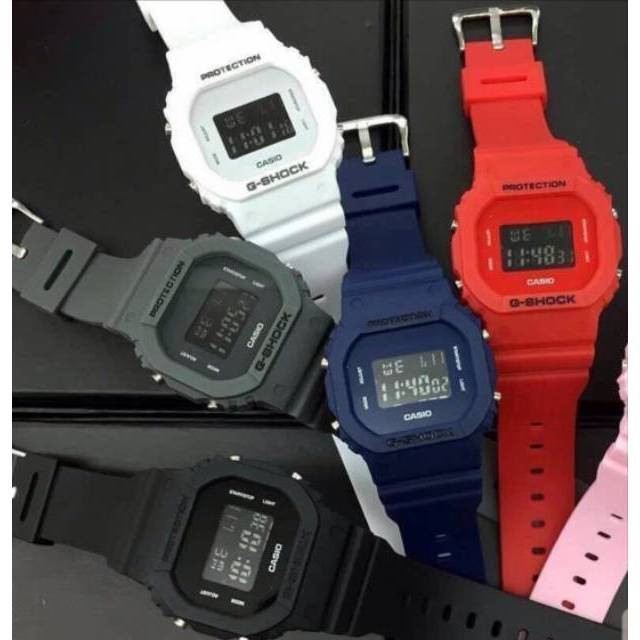 Jam Tangan Pria Casio Dw5600 Tali Warna