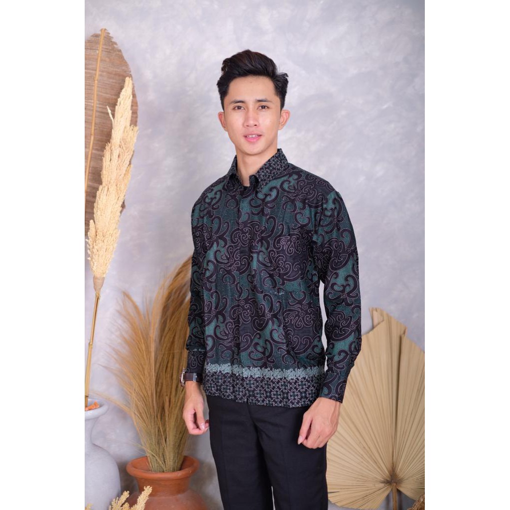 BATIK PRIA LENGAN PANJANG M L XL XXL