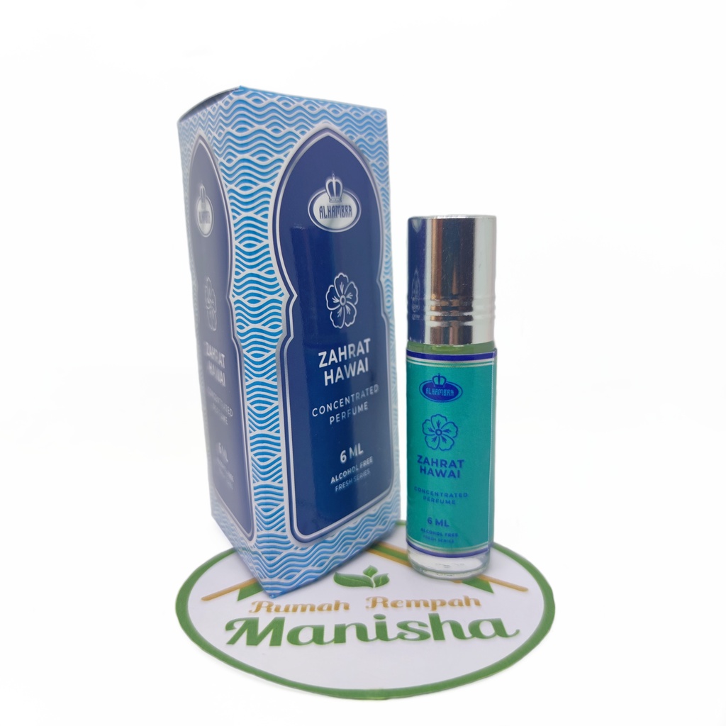 Parfum Non Alkohol Al Hambra Royal Series BPOM Wangi Tahan Lama 6ml / Concentrated Perfume Alcohol Free Al Hambra / Al-Hambra Minyak Wangi