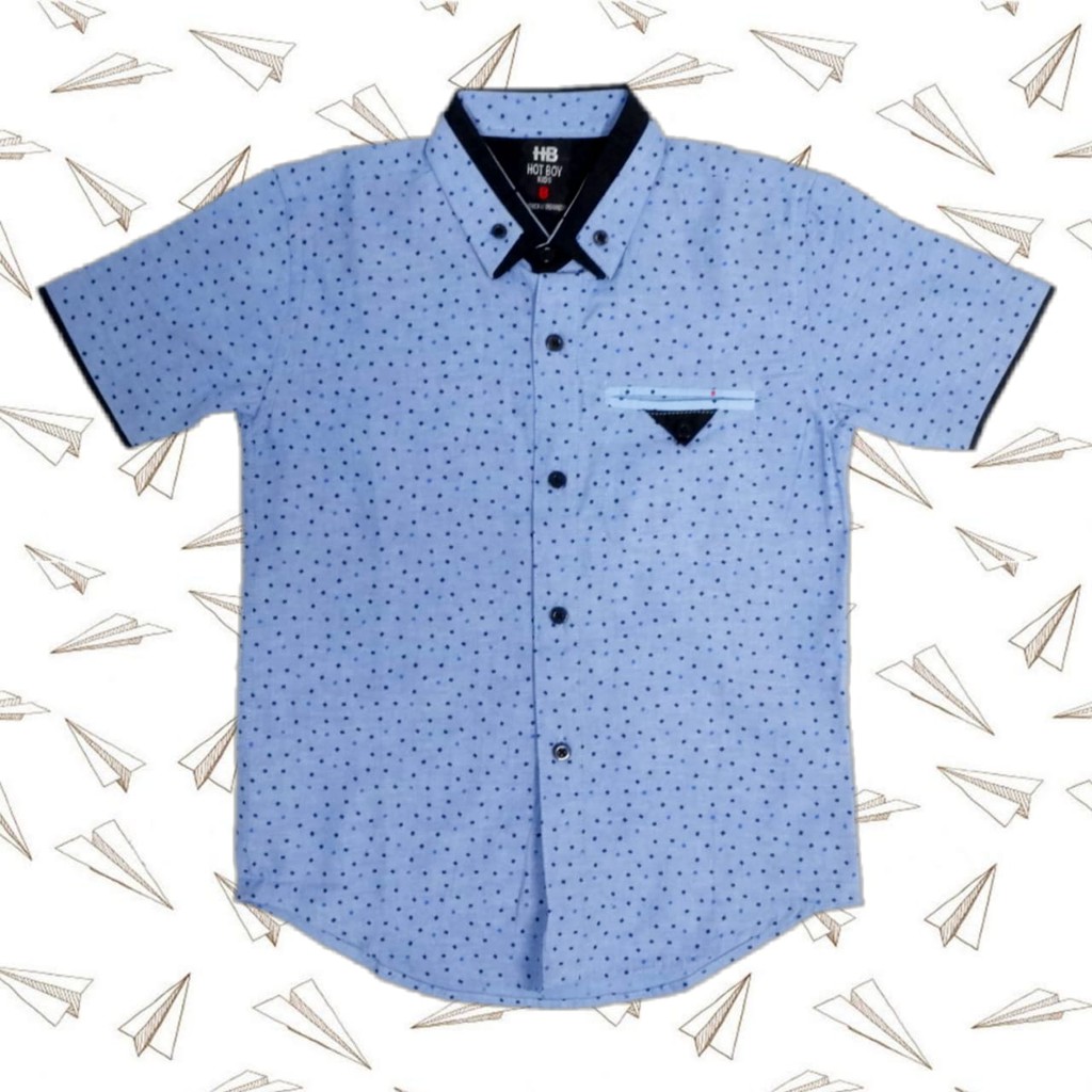 

Dancus - Kemeja Anak Casual Motif Printing Tangan Pendek Size 4 - 14 (RK060.2)