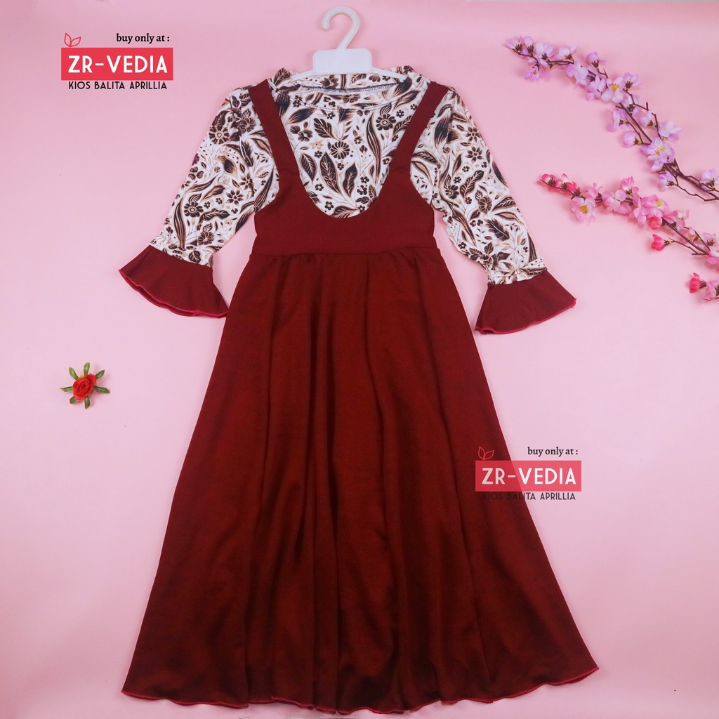 Gamis Aisyah uk 8-9 Tahun [EXPORT] Dres Ngaji Baju Anak Perempuan Murah Gamis Lebaran Panjang Adem