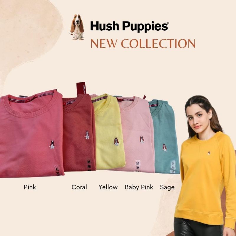 Hush Puppies Sweater Wanita Logo Bordir