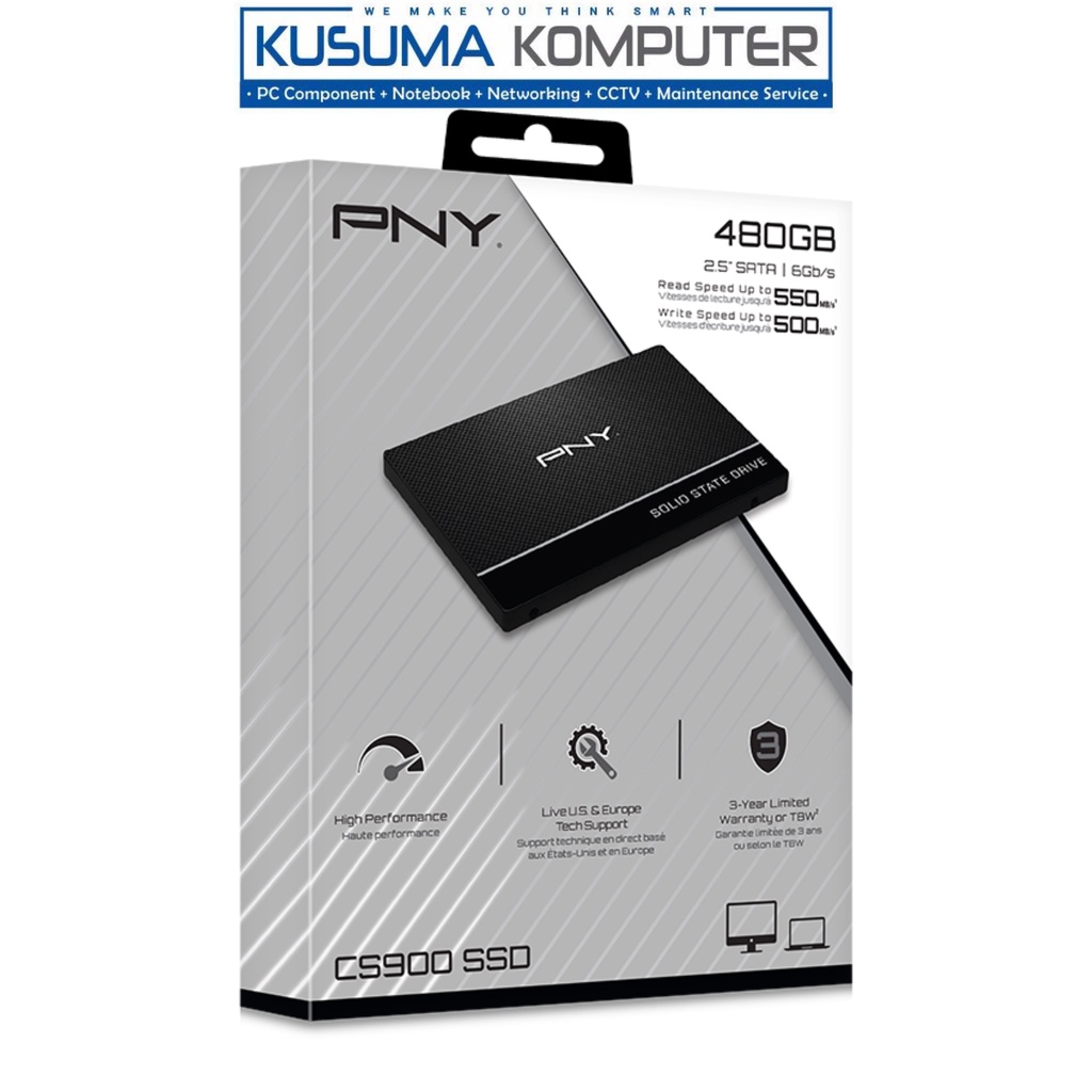 PNY CS900 SSD 500GB 2.5'' SATA III