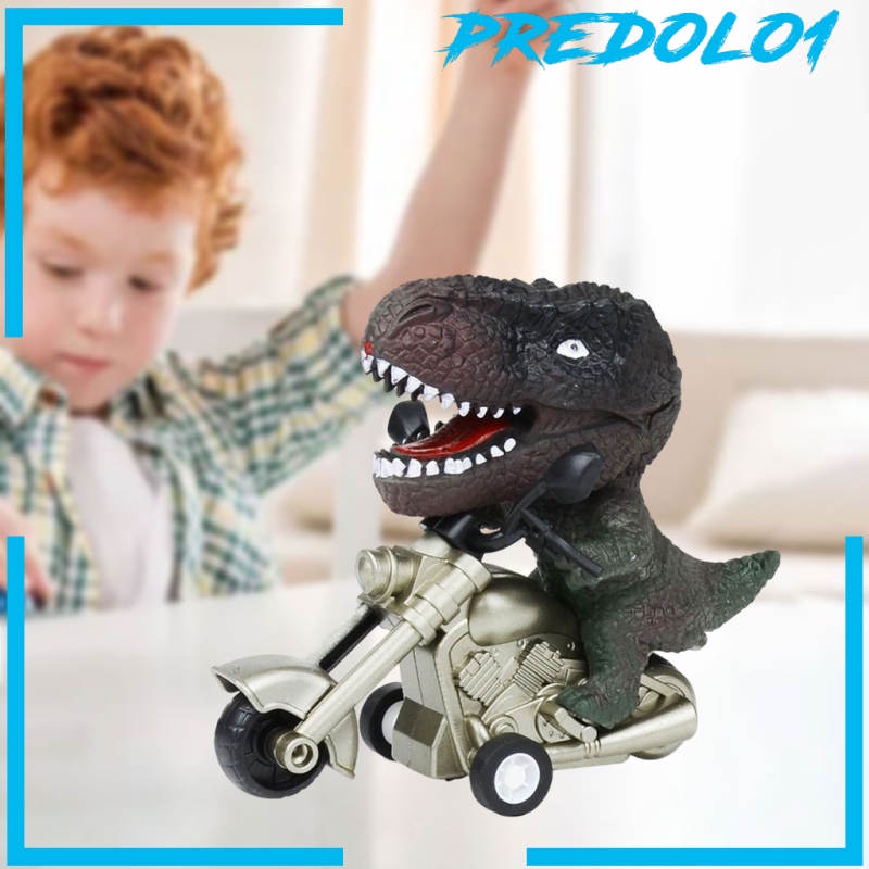 (Predolo1) Mainan Motor Dinosaurus Pull Back Bahan Plastik Untuk Anak Perempuan