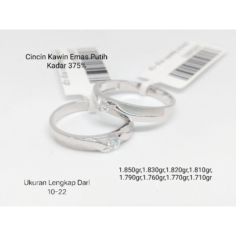 Cincin Kawin Emas Putih