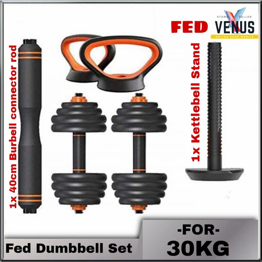 Fed Multifunctional dumbbell 30Kg - Home Fitness Dumbel Barbel