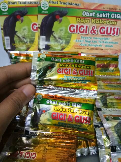 Jual Obat Sakit Gigi Cap Burung Kakak Tua Jakarta Selatan Version Sun Tokopedia