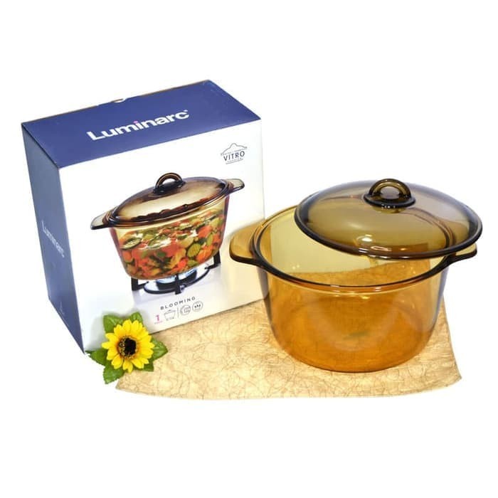 Panci Luminarc Vitroflam Amber Casserole