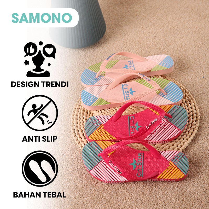 Sandal Jepit Anti Slip Wanita - Samono SFF010