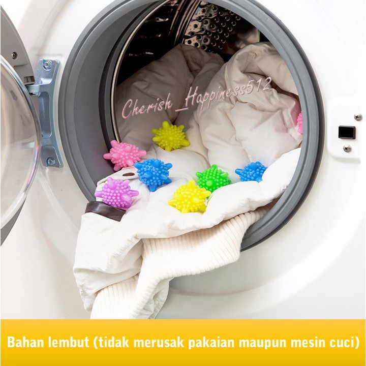 Bola Karet Mesin Cuci (Washing Laundry Ball) Alat Bantu Cuci Pakaian