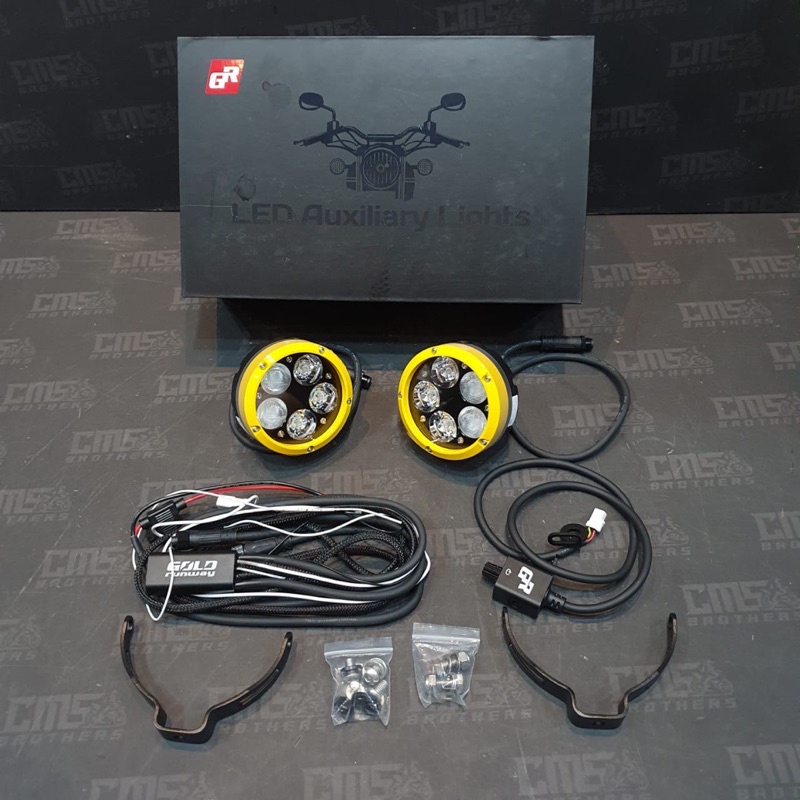 Lampu Tembak Foglamp Gold Runway 50watt Double GR 50X Yellow Combo