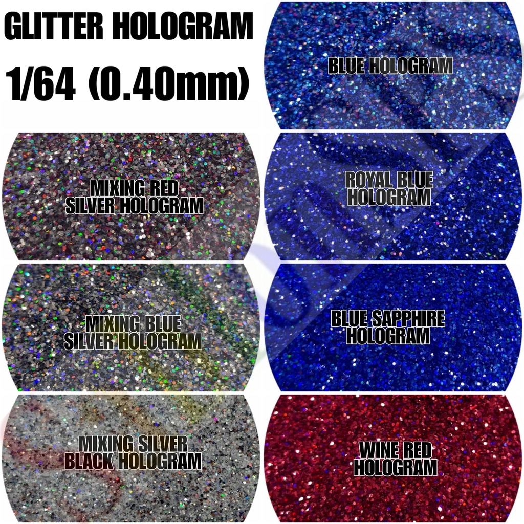 GLITTER BUBUK GLITER POWDER HOLOGRAM KASAR 5GR 1/64