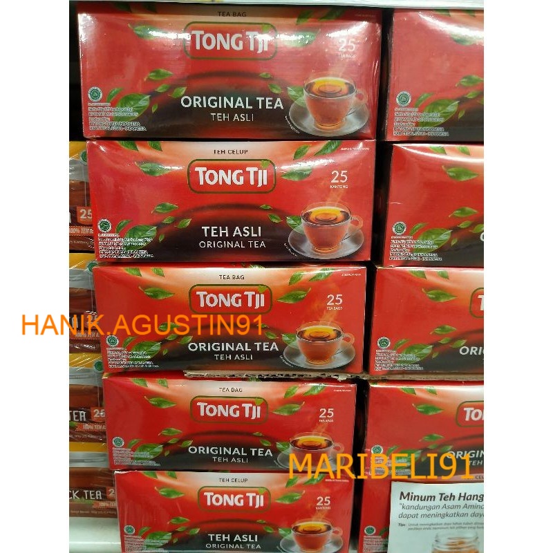 

Tong Tji Original Tea 1 pack isi 50 gram ( Tea Bag / Teh Celup non Amplop ) maribeli91