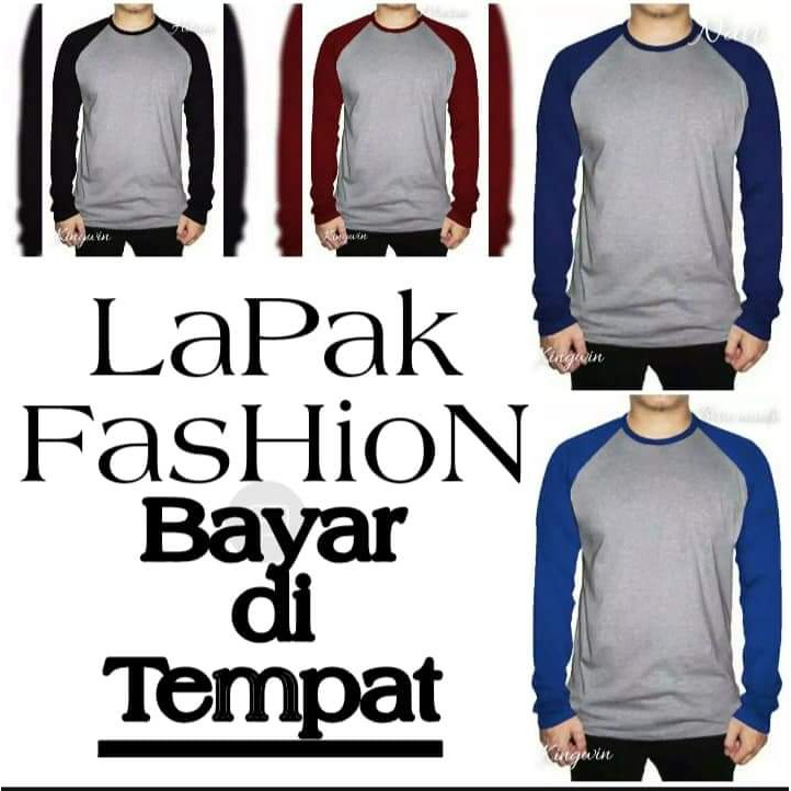 RAGLAN PANJANG/KAOS RAGLAN/KAOS RAGLAN PRIA/KAOS RAGLAN WANITA/KAOS RAGLAN LENGAN PANJANG