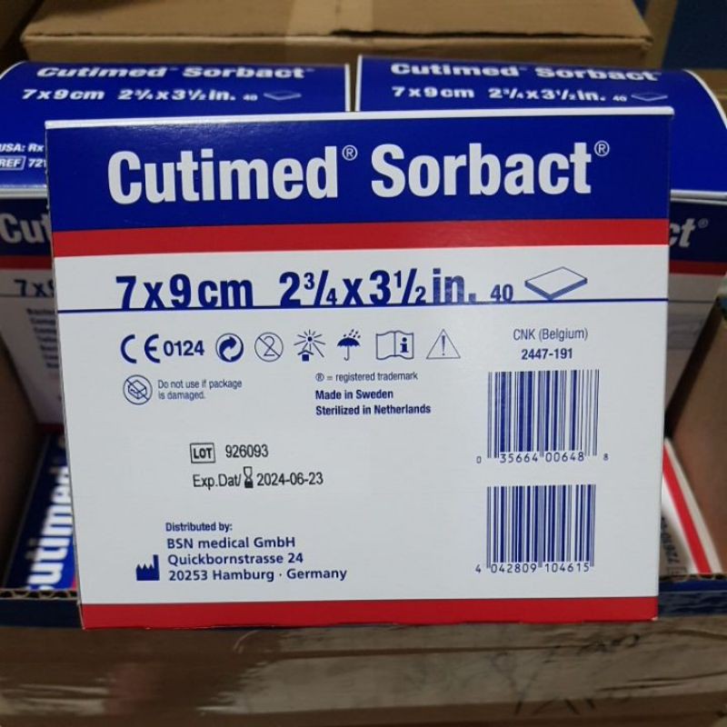 Cutimed Sorbact Swab 7x9