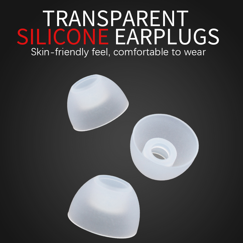 Kz 3 Pasang/6Pcs eartips Silikon Transparan Nyaman Isolasi Suara Untuk Earphone In Ear