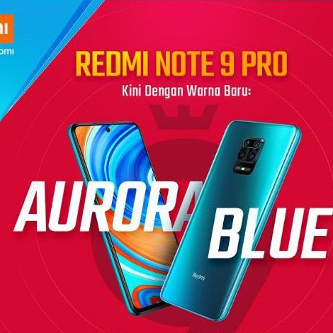 Xiaomi Redmi Note 9 Pro 8GB 128GB 8/128 GB Garansi Resmi Aurora Blue ready