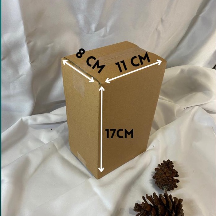 

Kardus Kecil karton box packing ukuran baru 11x8x17 cm Baru polos luar dalam