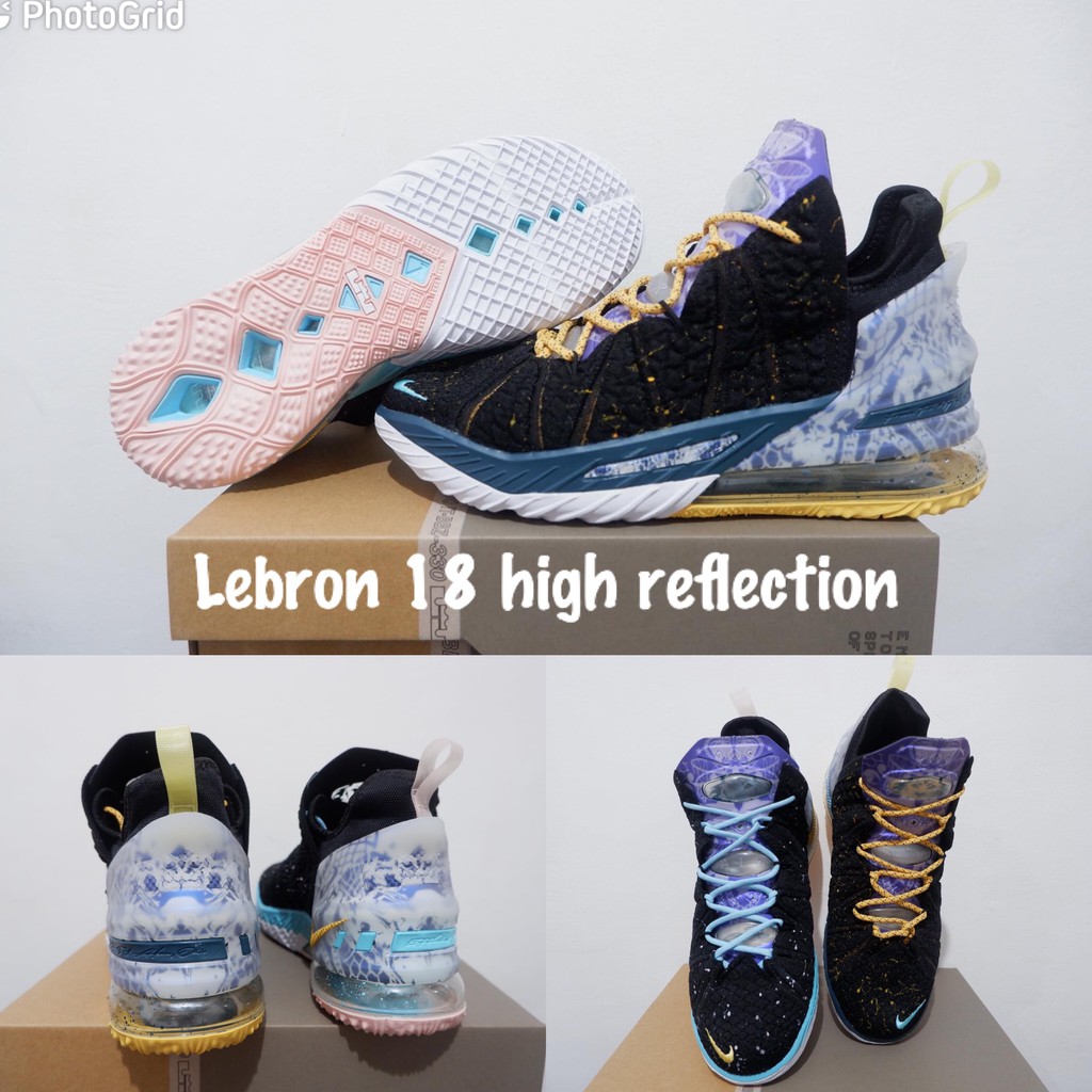 sepatu basket nike lebron 18 high reflection