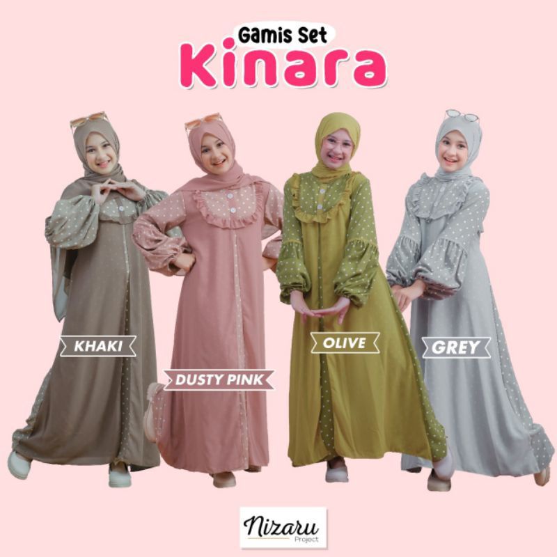 Set Gamis Kinara By Nizaru 8-12T