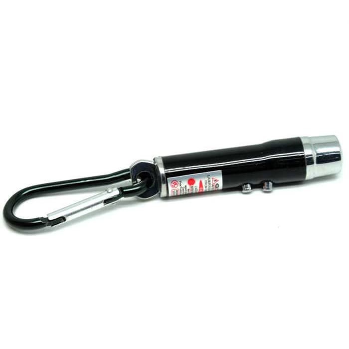 3in1 Red Laser Pointer 1mw 650nm + Flashlight &amp; UV -BR18