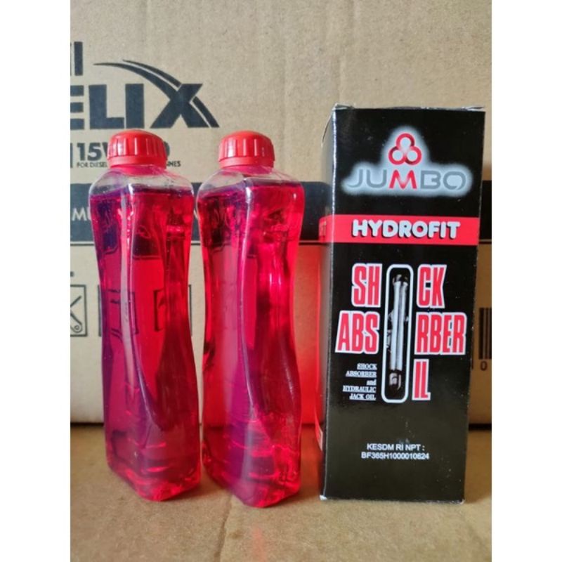 Oli shok Jumbo Oli shockbreaker depan isi 2 botol oli skok depan motor