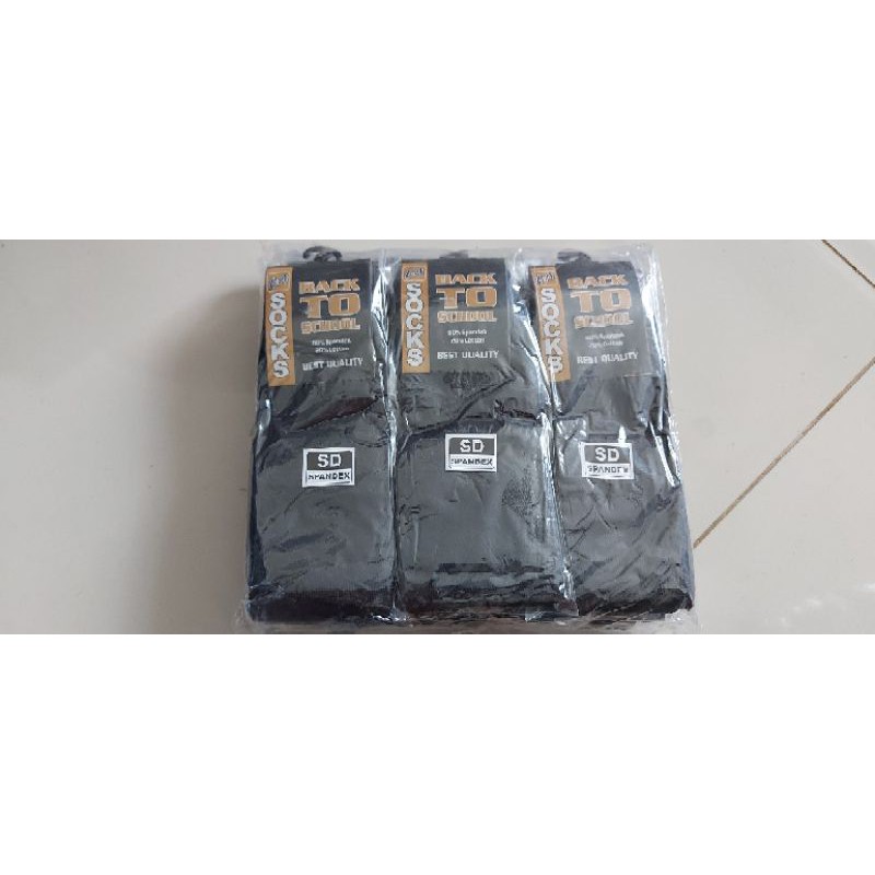 ( Termurah &amp; Terbaik )Kaos Kaki Sekolah / Kaos Kaki Hitam Polos / Kaos Kaki hitam SD / Kaos Kaki Hitam SMP / Kaos Kaki Hitam SMA