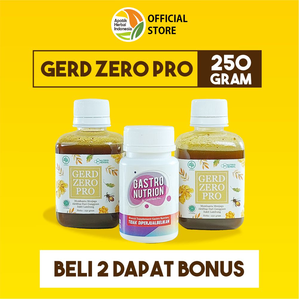 GERD ZERO PRO - OBAT ASAM LAMBUNG / MADU LAMBUNG / OBAT MAAG / OBAT LAMBUNG - Gerd Zero Pro Lambung Original Obat Herbal Alami Mengatasi Nyeri Lambung, Dada Terasa Terbakar Hingga Tenggorokan Mengganjal.-1