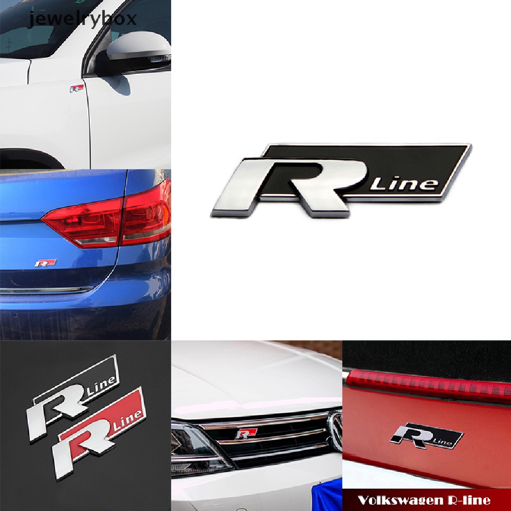 (Box) Stiker Emblem Rline Bahan Metal Untuk Bagasi Mobil VW CC GTI Passat