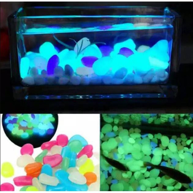 Batu Aquarium Glow In The Dark  30PCS / Batu Hias Imos Dekorasi