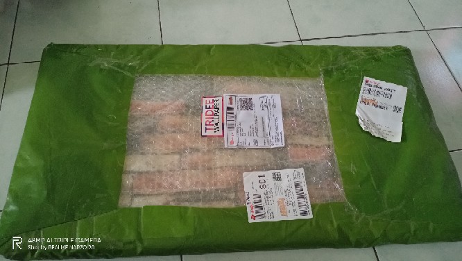 Wallpaper Foam 3d Motif Batu Bata Natural |tridee Natural Stone Black Orange