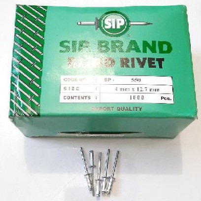 Paku Rivet Tembak SP 550 isi 1000pcs / Paku Lipet 4MM x 12,7MM SIP (D423K)