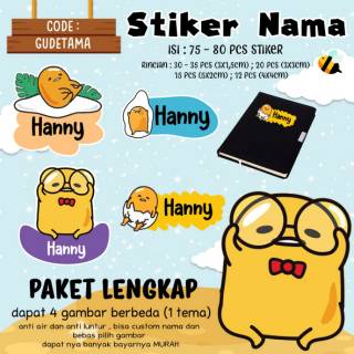 70PCS STIKER  NAMA  CUSTOM Shopee  Indonesia