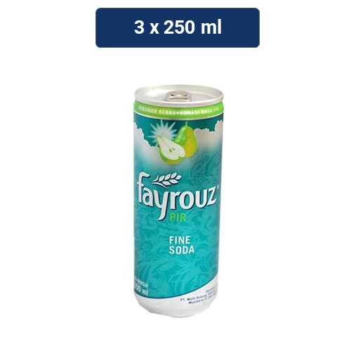 Fayrouz Pear Minuman Soda 3 x 250 mL