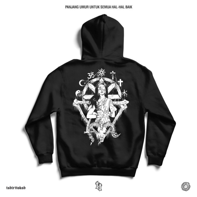 Tshirttokoh - Hoodie Membunuh Baphomet - PLURALISME